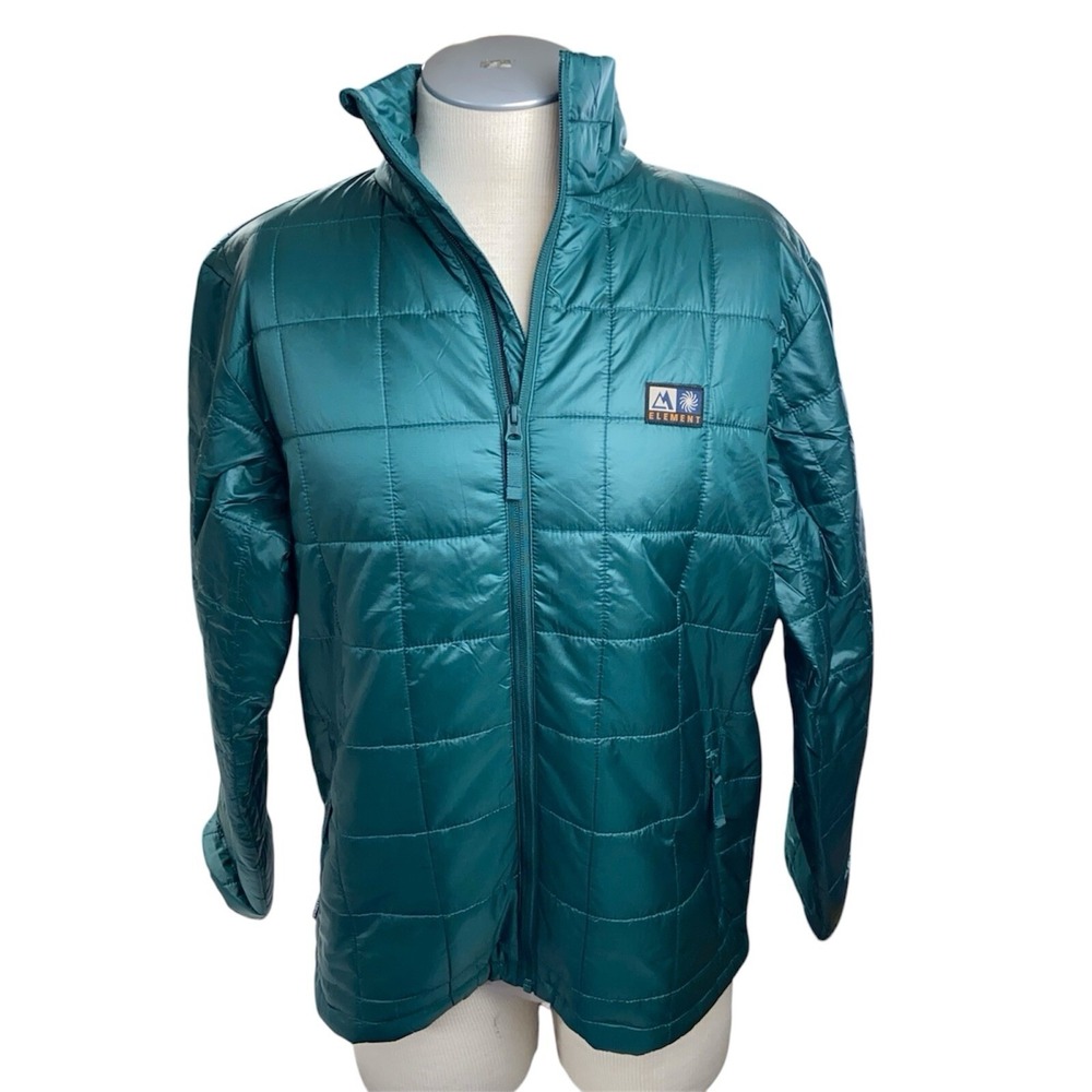 Element Track Puffer Jacket Medium Green Mens Ultralight ELYJK00114